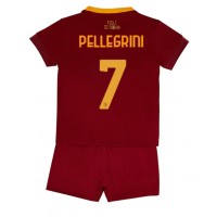 Fotbalové Dres AS Roma Lorenzo Pellegrini #7 Dětské Domácí 2022-23 Krátký Rukáv (+ trenýrky)